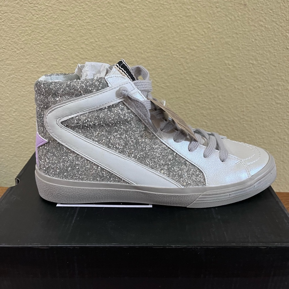 Shu Shop Rooney Pearl Glitter High Top 8.5